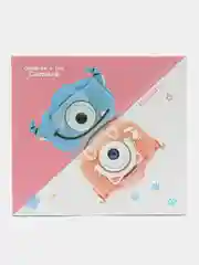 Голубой фотоаппарат детский, розовый, цифровой, "Котик", с селфи-камерой, видео, фото, игры