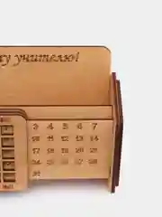 Вечный настольный календарь деревянный "Любимому учителю"