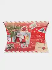 Алый коробка сборная Новогодняя, 11 х 8 х 2 см