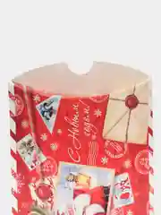 Алый коробка сборная Новогодняя, 11 х 8 х 2 см