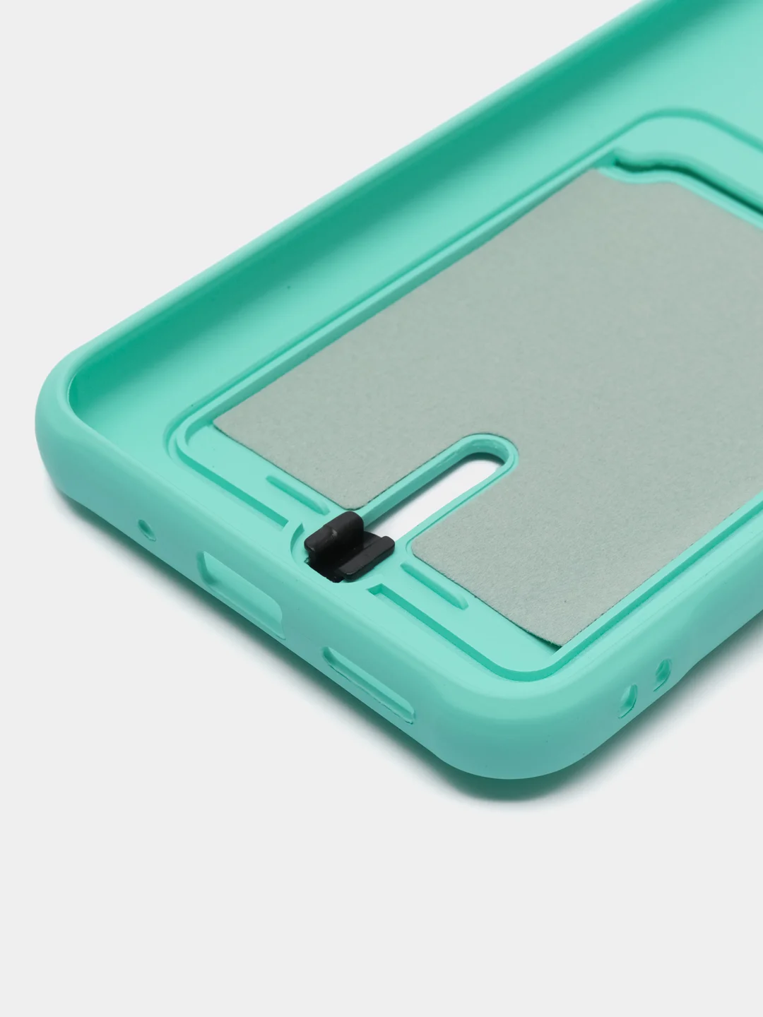 Бирюзовый чехол Xiaomi Redmi 9C / 9C NFC / 10A (Сяоми Редми 9С, 10А) с карманом для карт