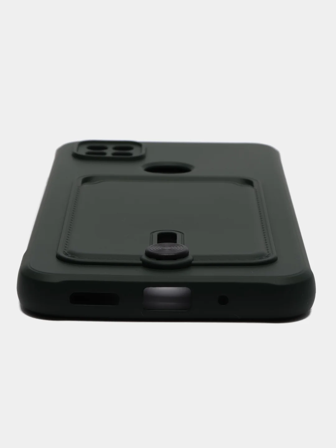 Зеленый чехол Xiaomi Redmi 9C / 9C NFC / 10A (Сяоми Редми 9С, 10А) с карманом для карт