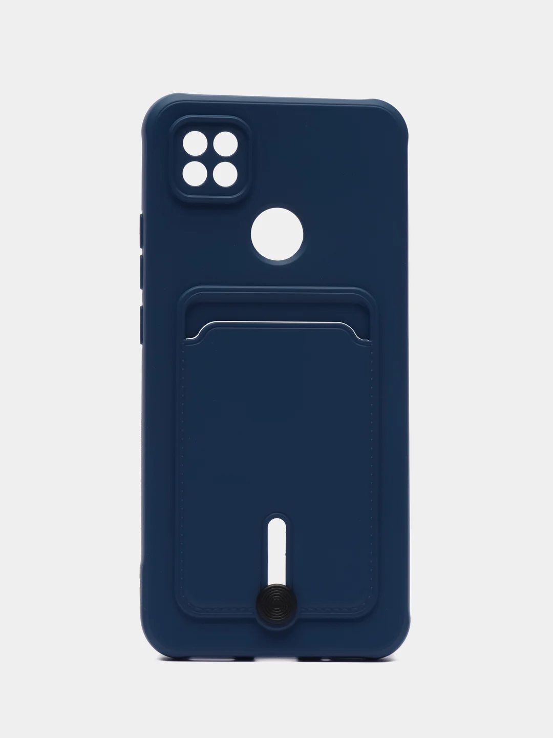 Синий чехол Xiaomi Redmi 9C / 9C NFC / 10A (Сяоми Редми 9С, 10А) с карманом для карт