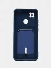Синий чехол Xiaomi Redmi 9C / 9C NFC / 10A (Сяоми Редми 9С, 10А) с карманом для карт