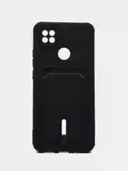 Черный чехол Xiaomi Redmi 9C / 9C NFC / 10A (Сяоми Редми 9С, 10А) с карманом для карт
