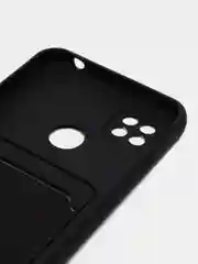 Черный чехол Xiaomi Redmi 9C / 9C NFC / 10A (Сяоми Редми 9С, 10А) с карманом для карт