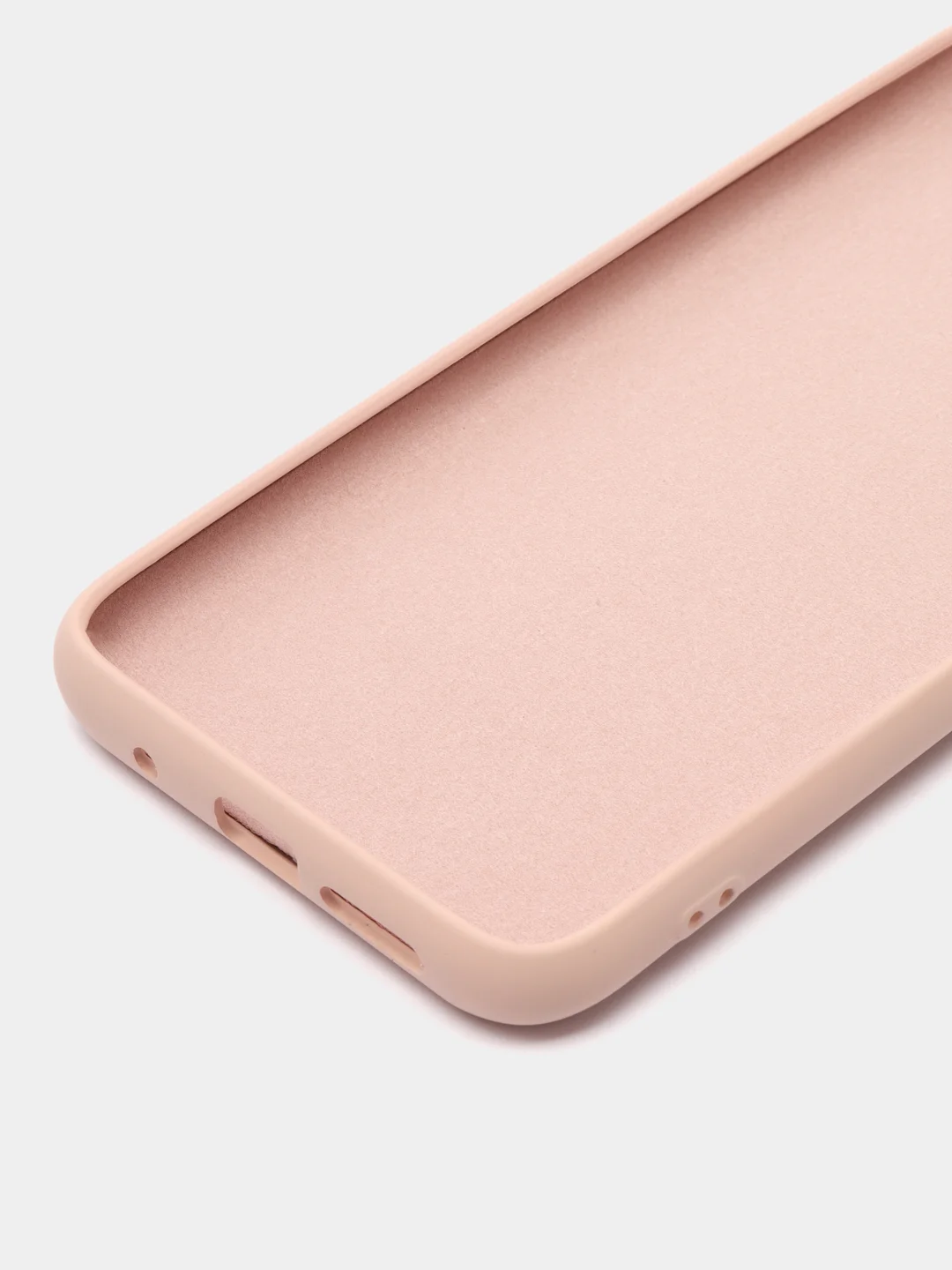 Бежевый чехол для Xiaomi Poco M3 с текстилем внутри, Поко М3
