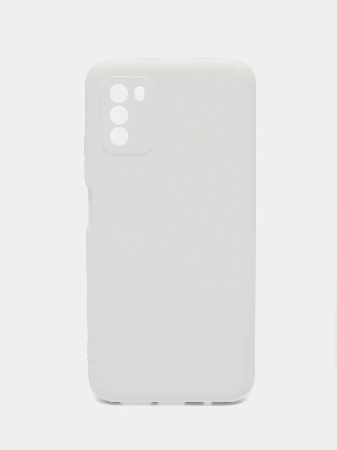 Белый чехол для Xiaomi Poco M3 с текстилем внутри, Поко М3