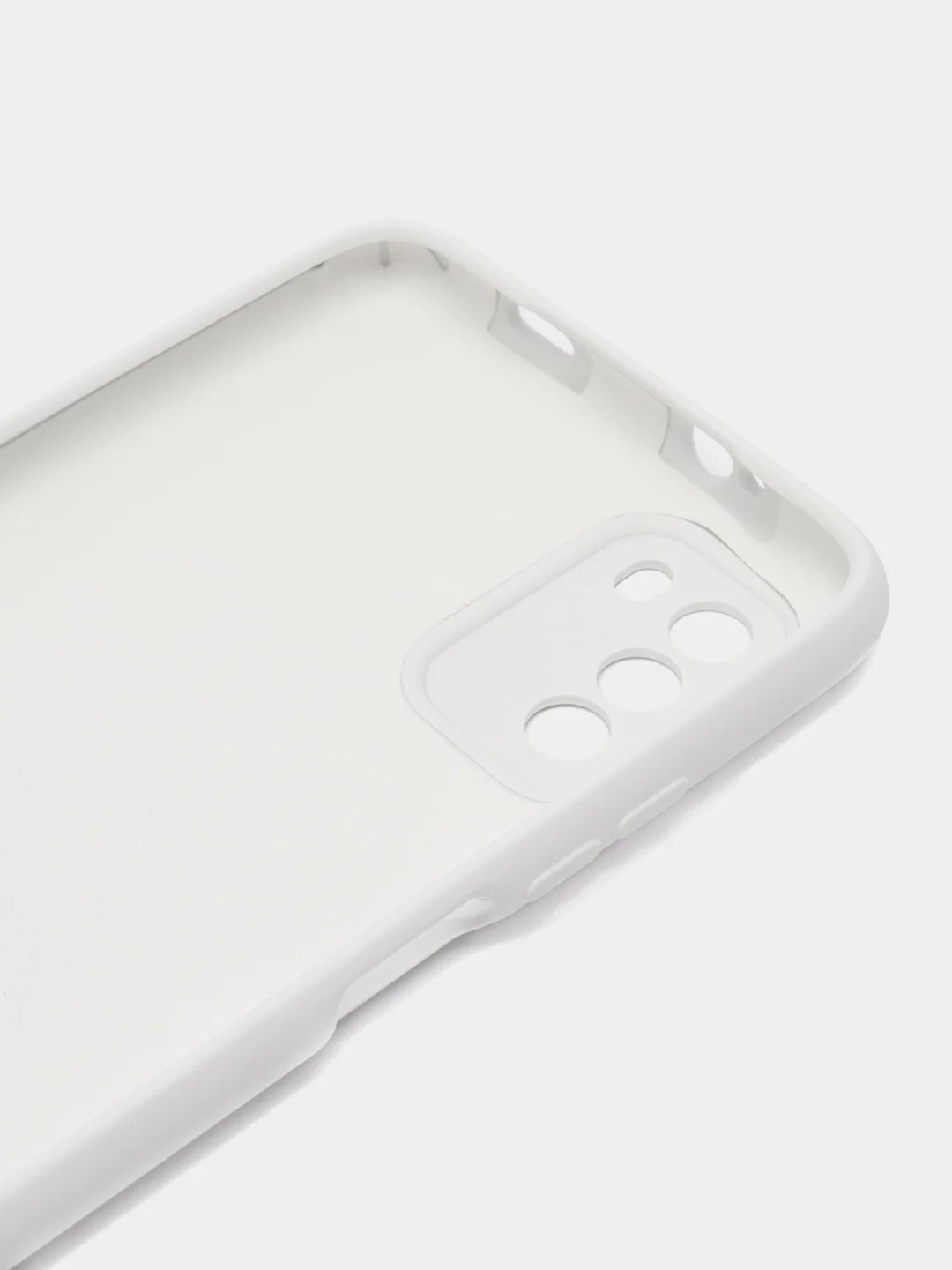 Белый чехол для Xiaomi Poco M3 с текстилем внутри, Поко М3
