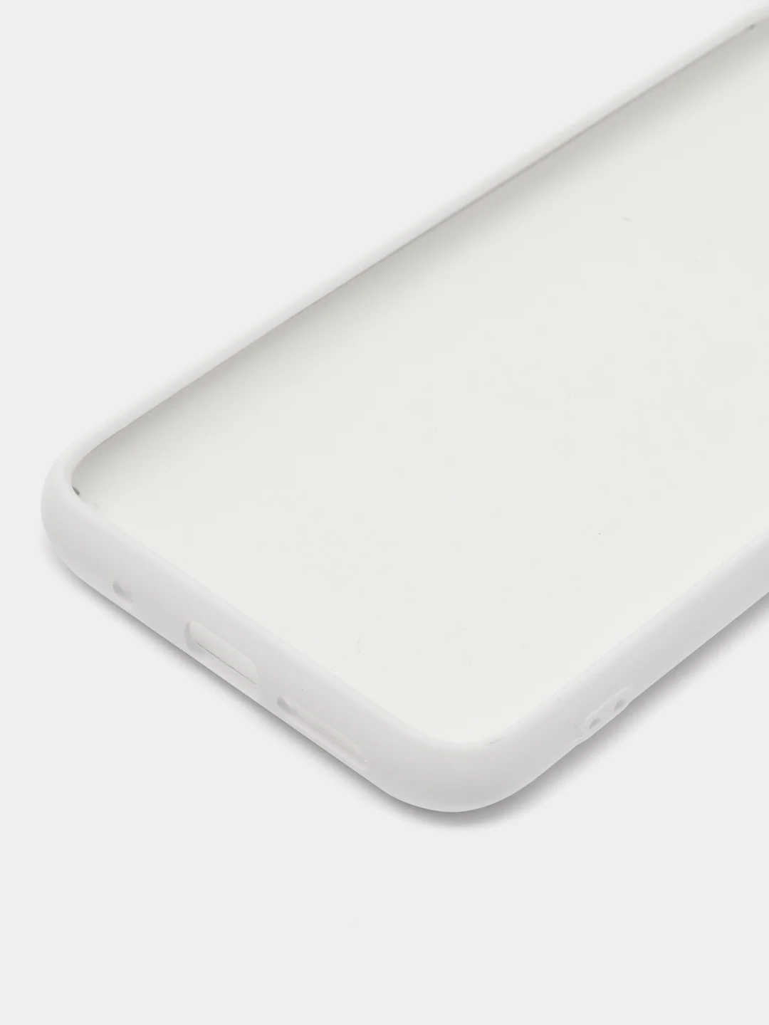 Белый чехол для Xiaomi Poco M3 с текстилем внутри, Поко М3