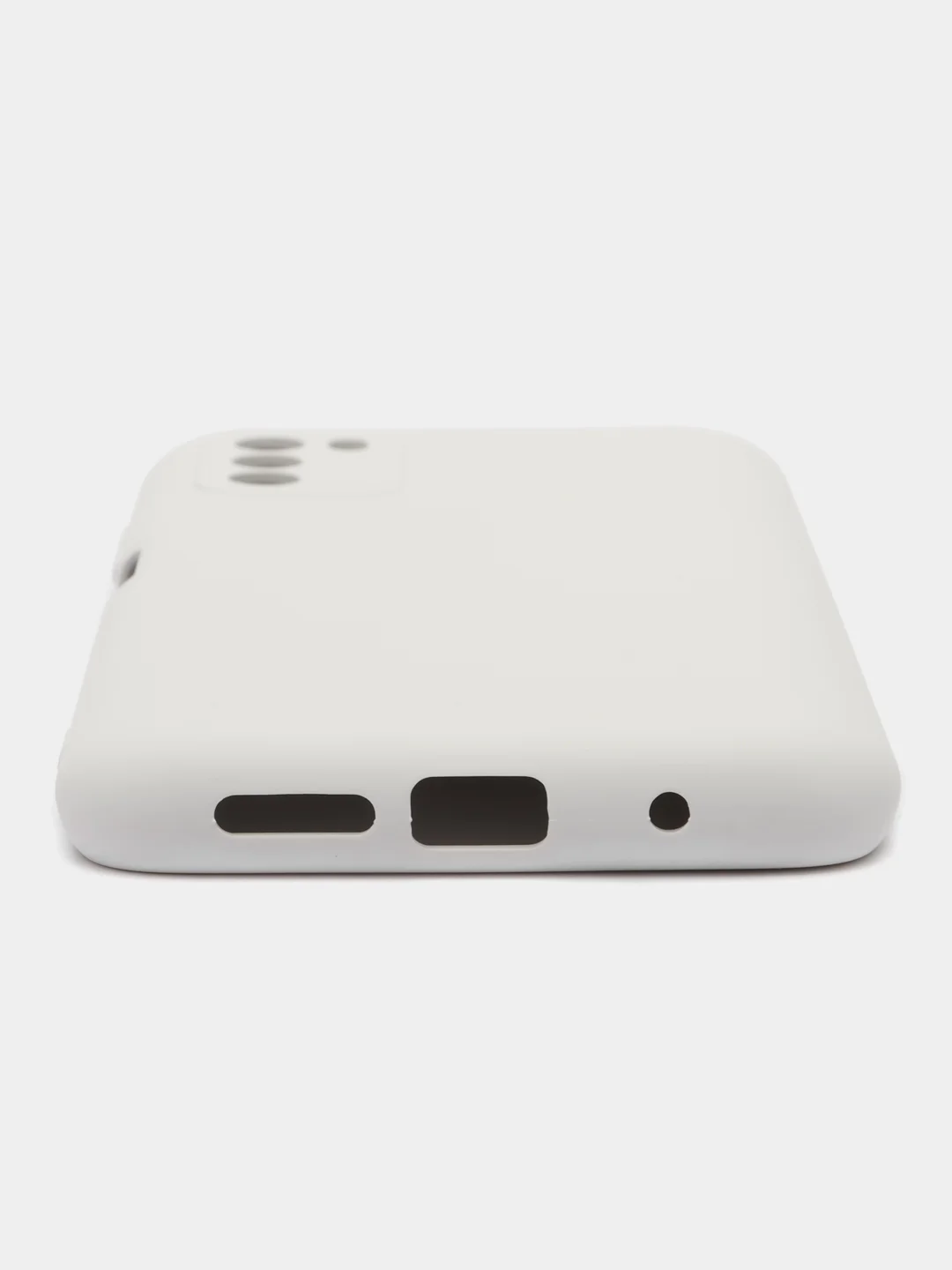 Белый чехол для Xiaomi Poco M3 с текстилем внутри, Поко М3