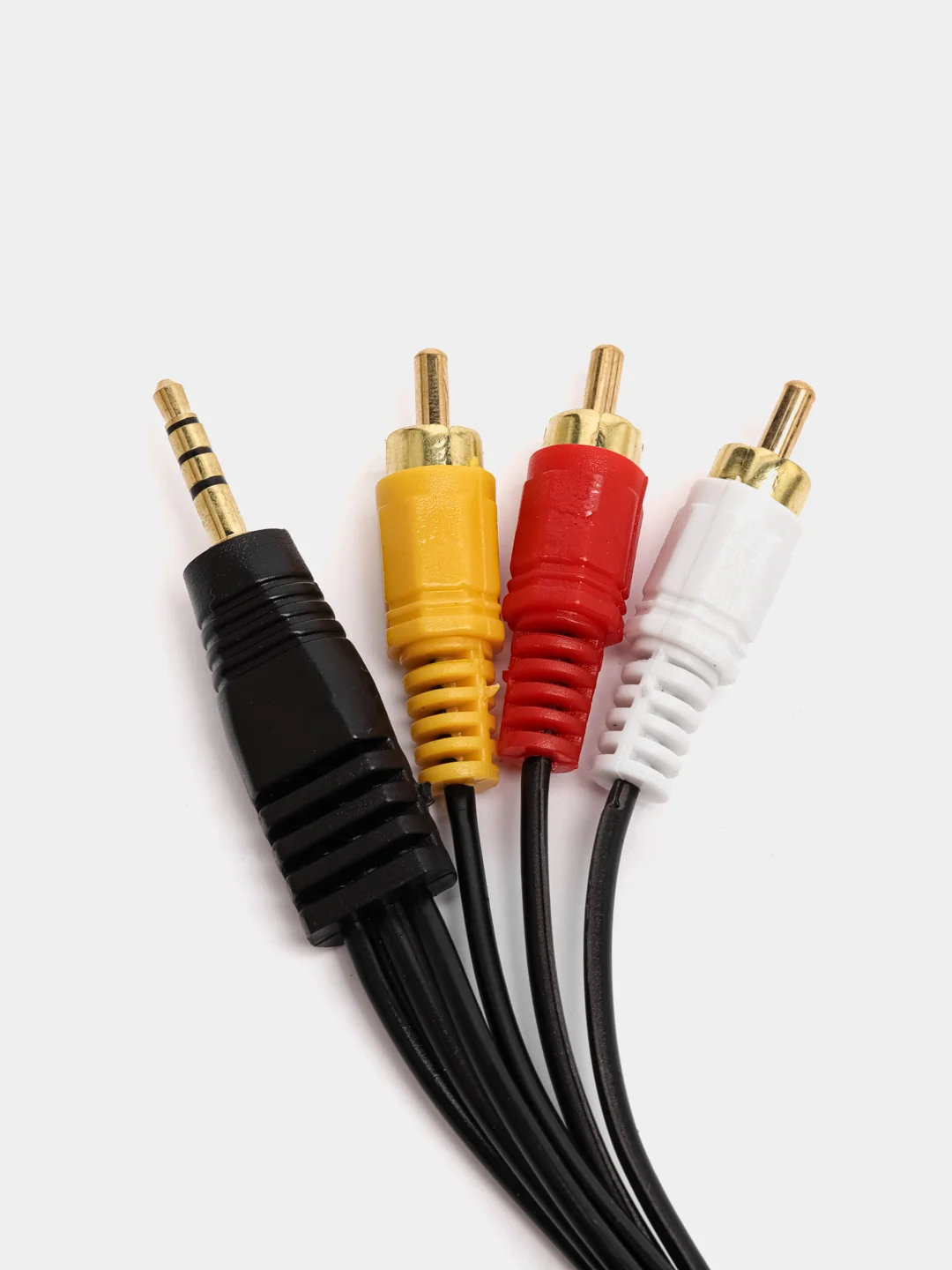 Кабель 3.5 M - 3RCA M, LAN, 1.5 м, чёрный