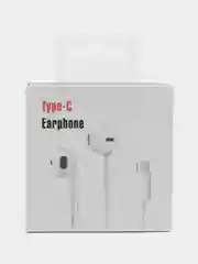 Белый наушники проводные, Type-C, с микрофоном, для iPhone, Android
