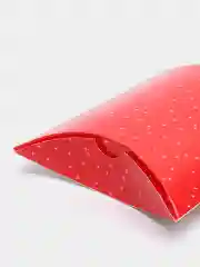 Алый коробка подарочная, новогодняя, 11 х 8 х 2 см