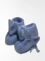 Пинетки вязаные с ушками, для малышей