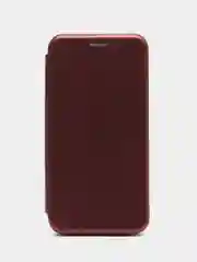 Багровый чехол-книжка для Samsung Galaxy A7 2018 (Самсунг Галакси А7 2018)