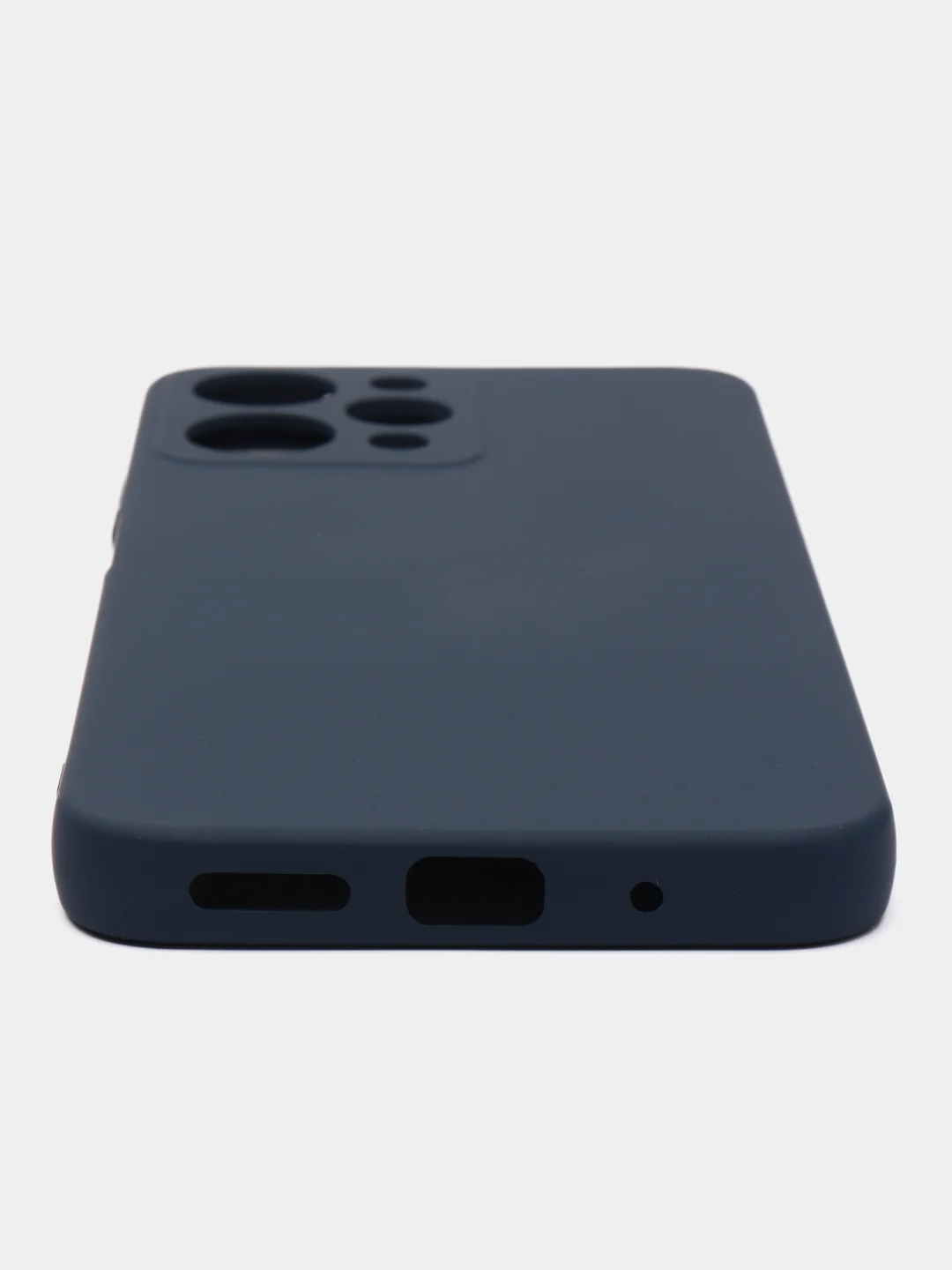 Синий чехол для Xiaomi Redmi 12, Redmi 12C, редми 12 с защитой камеры, с текстильной подложкой