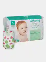 Подгузники Offspring, расцветка "Арбузы", S, 3-6 кг, 48 штук