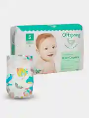Подгузники Offspring, расцветка "Карибы", S, 3-6 кг, 48 штук