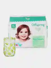 Подгузники Offspring, расцветка "Авокадо", XL, 12+ кг, 30 штук