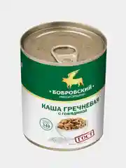 Каша гречневая с говядиной Бобровский, 340 грамм