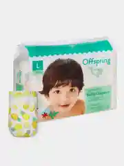 Подгузники Offspring, расцветка "Ананасы", L, 9-13 кг, 36 штук