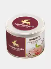 Паштет традиционный с грибами Бобровский, 190 грамм
