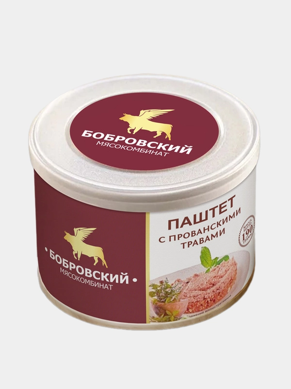 Паштет с прованскими травами Бобровский, 190 грамм