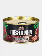 Говядина тушеная высший сорт RUS MEAT, 325 грамм