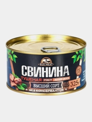 Свинина тушеная высший сорт RUS MEAT, 325 грамм
