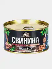 Свинина тушеная высший сорт RUS MEAT, 325 грамм