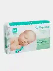 Подгузники Offspring, расцветка "Авокадо", NB, 2-4 кг, 56 штук