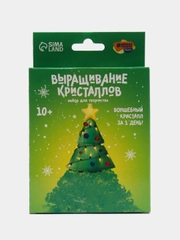 Лучистые кристаллы "Ёлочка", цвет зеленый, набор для творчества на Новый год