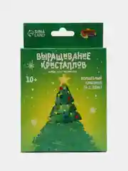 Лучистые кристаллы "Ёлочка", цвет зеленый, набор для творчества на Новый год