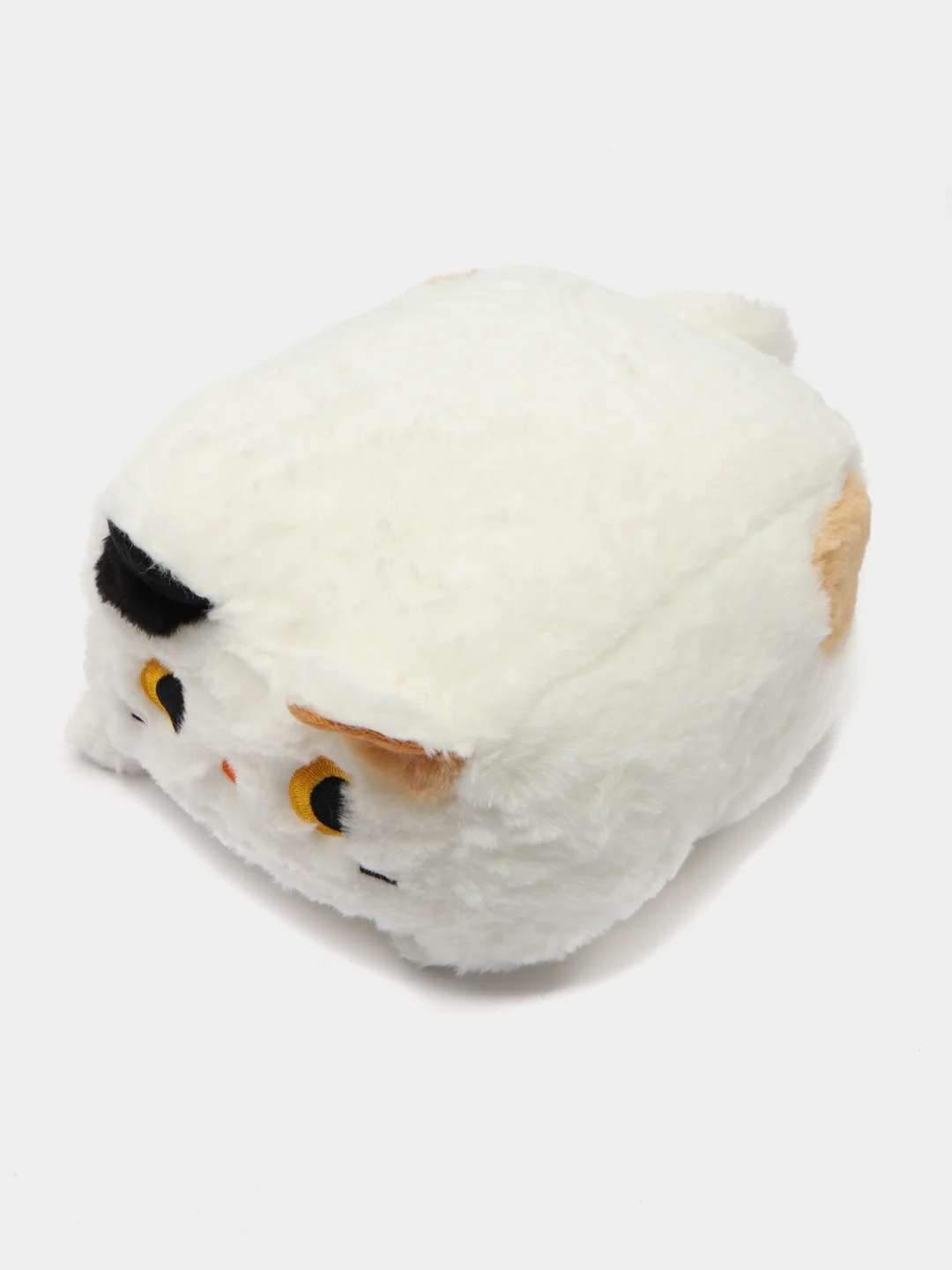 Белый мягкая игрушка "Котенок куб", квадратный, кубо кот, кот подушка, мягкая игрушка
