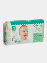 Подгузники Offspring, расцветка "Лимоны", M, 6-10 кг, 42 штуки