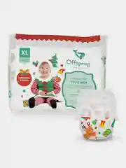 Трусики-подгузники Offspring, расцветка "Новый год", XL, 12-20 кг, 30 штук