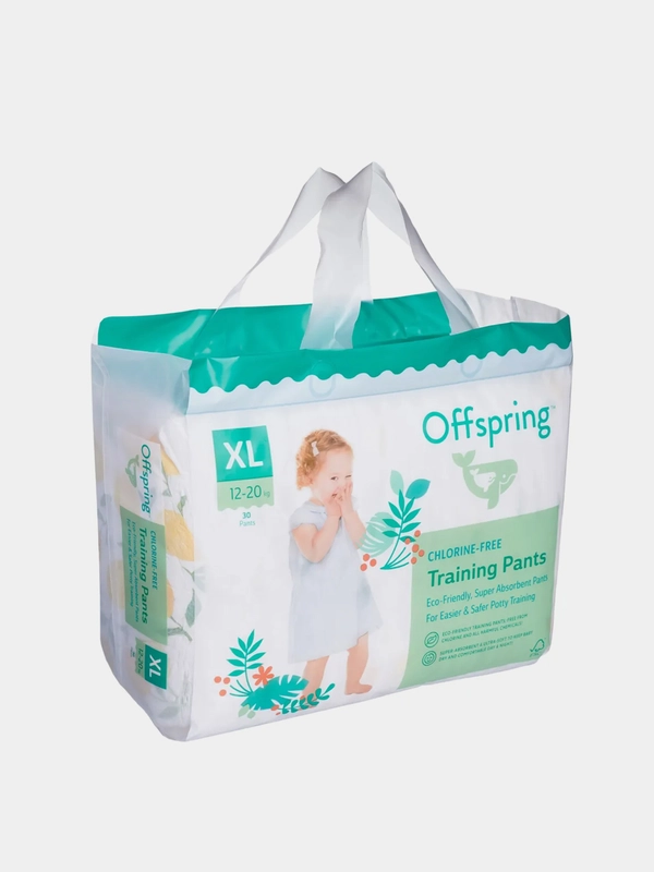 Трусики-подгузники Offspring, расцветка "Лимоны", XL, 12-20 кг, 30 штук