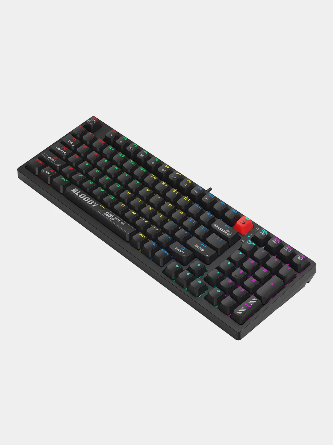 Черный механическая клавиатура A4Tech Bloody S98 с RGB-подсветкой