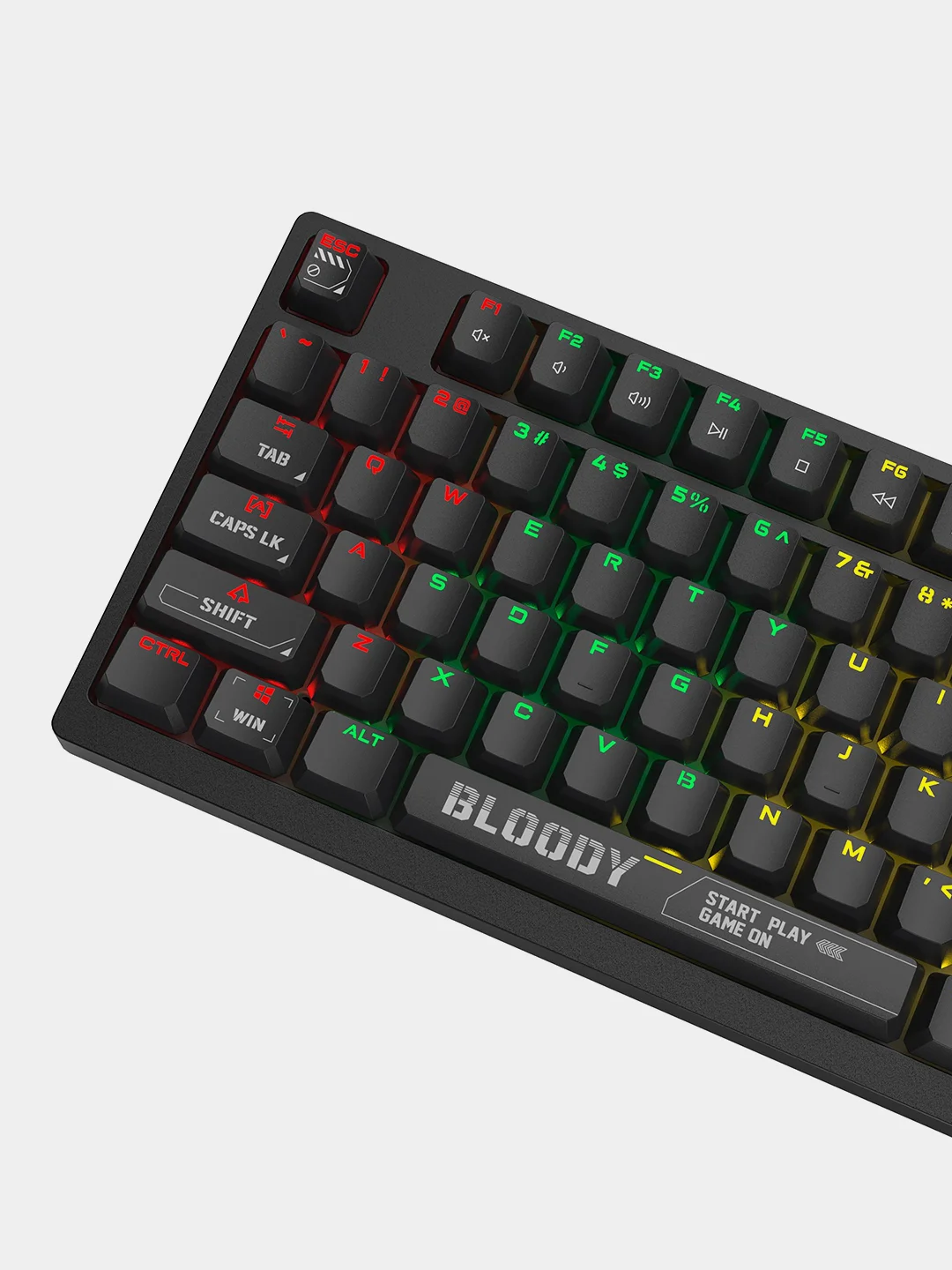 Черный механическая клавиатура A4Tech Bloody S98 с RGB-подсветкой