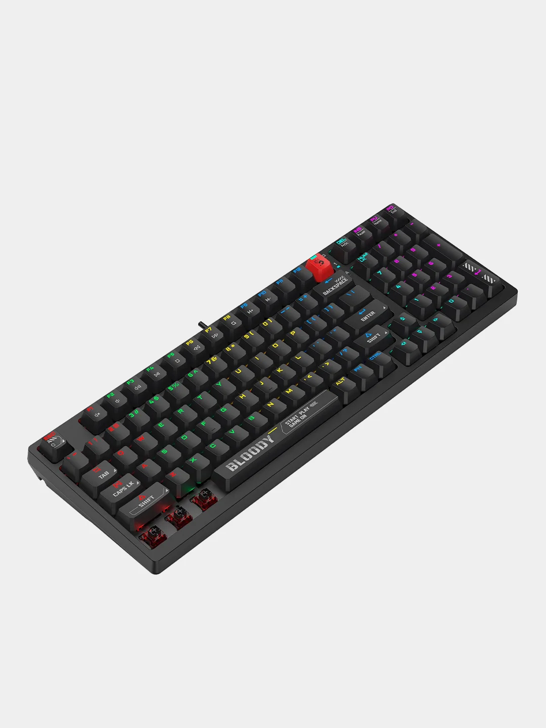 Черный механическая клавиатура A4Tech Bloody S98 с RGB-подсветкой