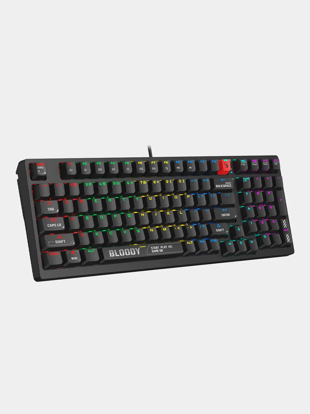 Черный механическая клавиатура A4Tech Bloody S98 с RGB-подсветкой