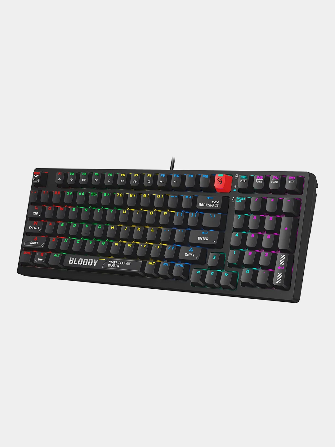 Черный механическая клавиатура A4Tech Bloody S98 с RGB-подсветкой