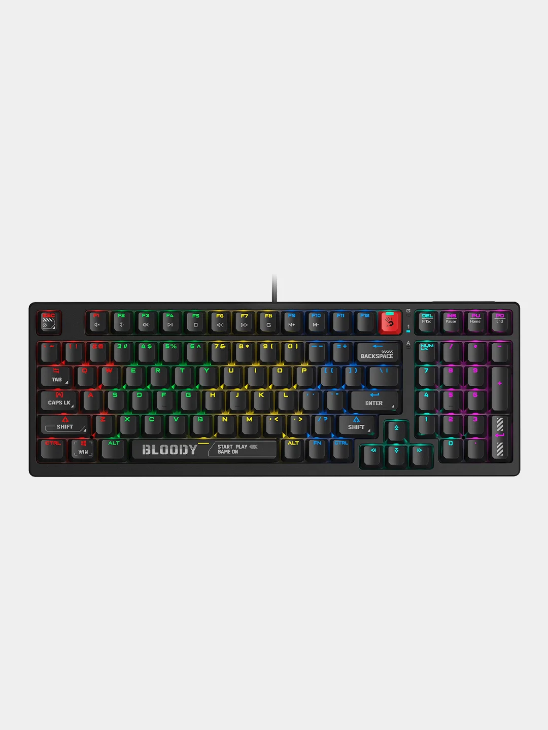 Черный механическая клавиатура A4Tech Bloody S98 с RGB-подсветкой