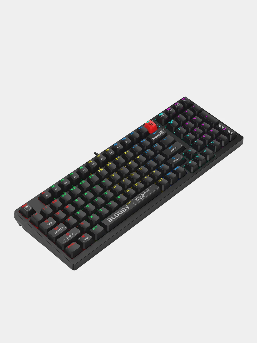 Черный механическая клавиатура A4Tech Bloody S98 с RGB-подсветкой