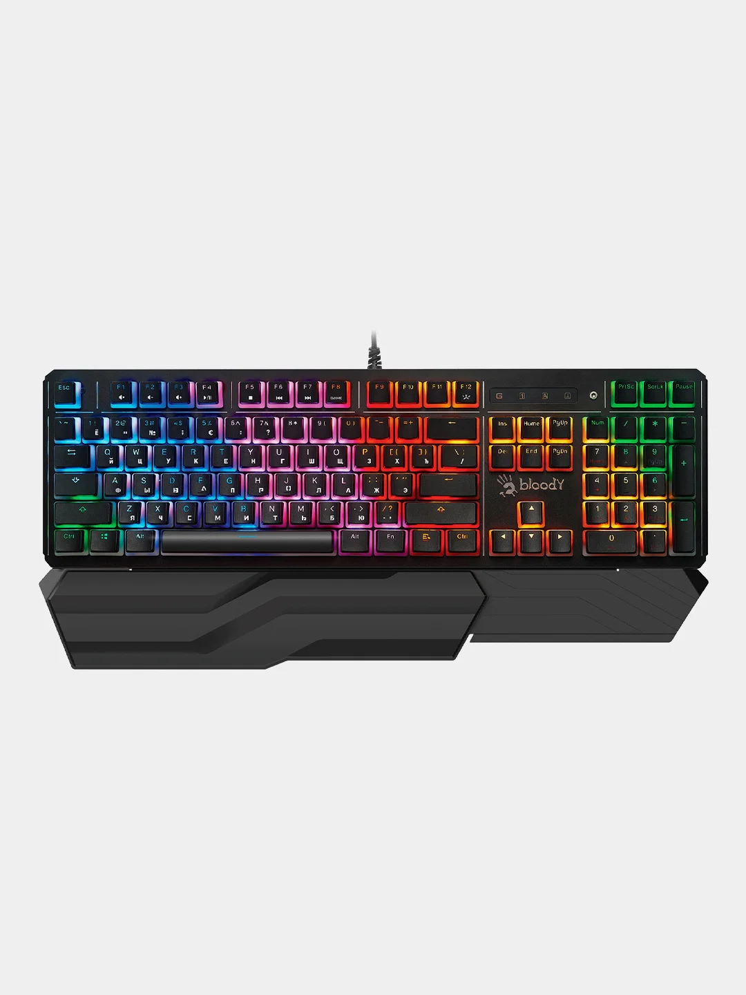 Черный механическая клавиатура A4Tech Bloody B975P с RGB-подсветкой