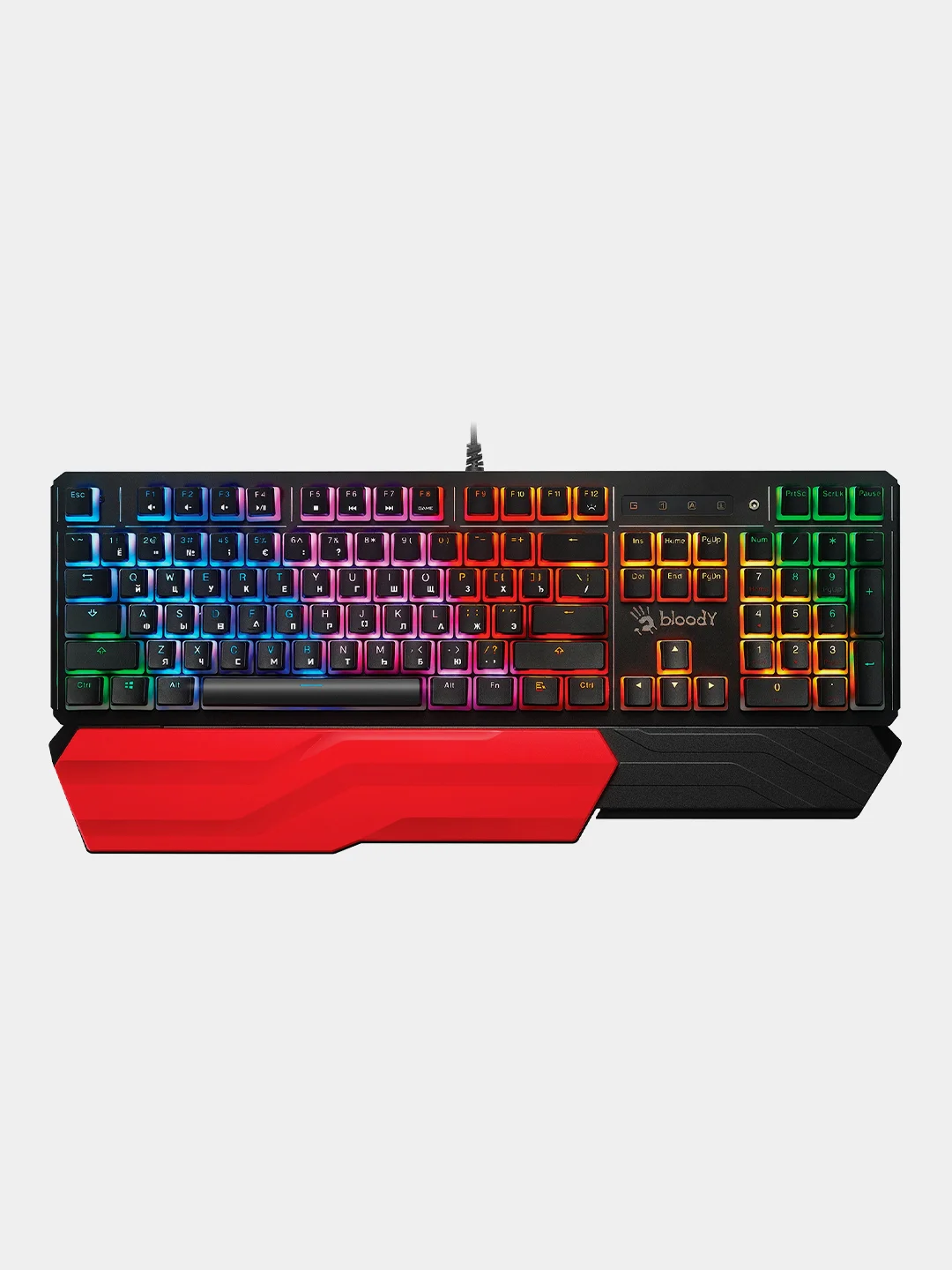 Черный механическая клавиатура A4Tech Bloody B975P с RGB-подсветкой