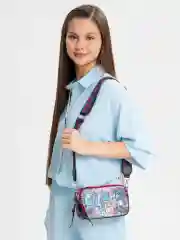 Алый сумка кросс-боди, сумка с широким ремнем, граффити сумка, мини сумка