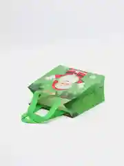 Зеленый подарочный пакет Новогодний, Рождественская крафт коробка для упаковки новогоднего подарка
