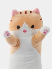 Мягкая игрушка "Кот батон", 50 / 70 / 90 / 110 см, кот подушка антистресс, кот сосиска,